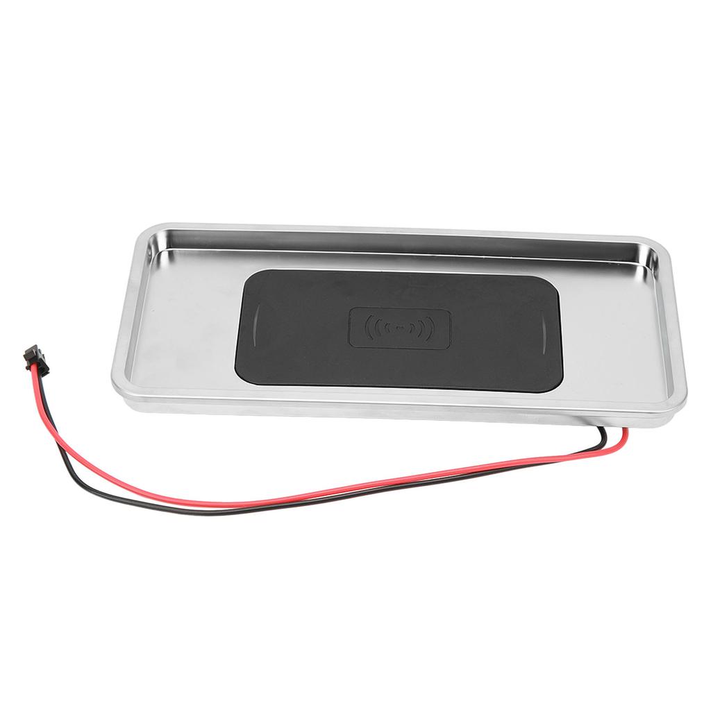 15W Car Wireless Charging Pad 2 Wires DC12V Edge Protection for RV Commercial Vehicle Engineering Vehicle