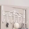 Behind The Door Hooks Household Storage Wall Hanger Hooks No Punch Coat Rack Home Storage Door Hooks Towel Hanger Rack Organizer