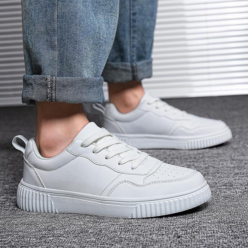 Men Skateboard Shoes Women White Sport Shoes Couple Black Wide Palm Shoes Large Size Sneakers