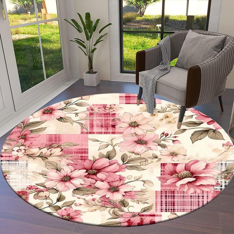 1pc Office Carpet Chair Mats Floral Patchwork Pattern Perfect for Decorating Office Chairs, Living Rooms, Or Bedrooms