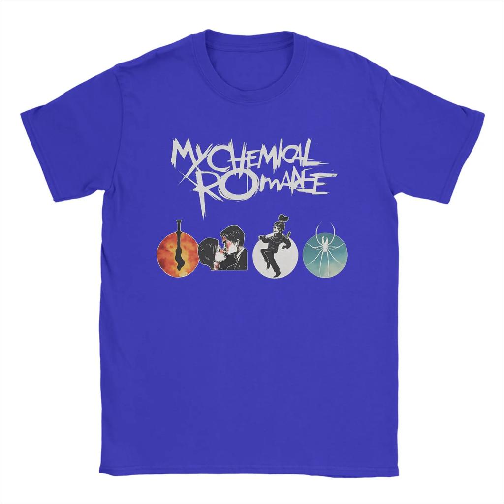 My Chemical Rounisexce Rock Music T Shirt Summer Harajuku T Shirts Unisex Pure Cotton Oneck Oversized Clothing Short Sleeve Tshirt