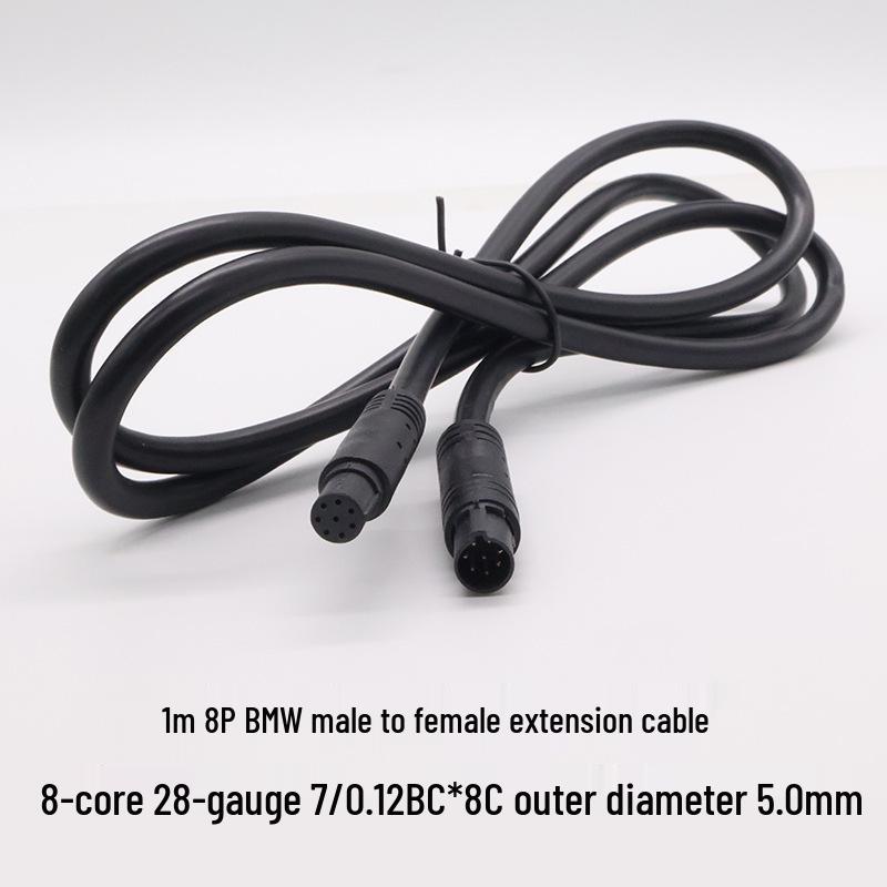 BMW Rearview Camera Extension Cable for 4-pin, 4P5P, 6P, 8-hole Male/Female Connections.