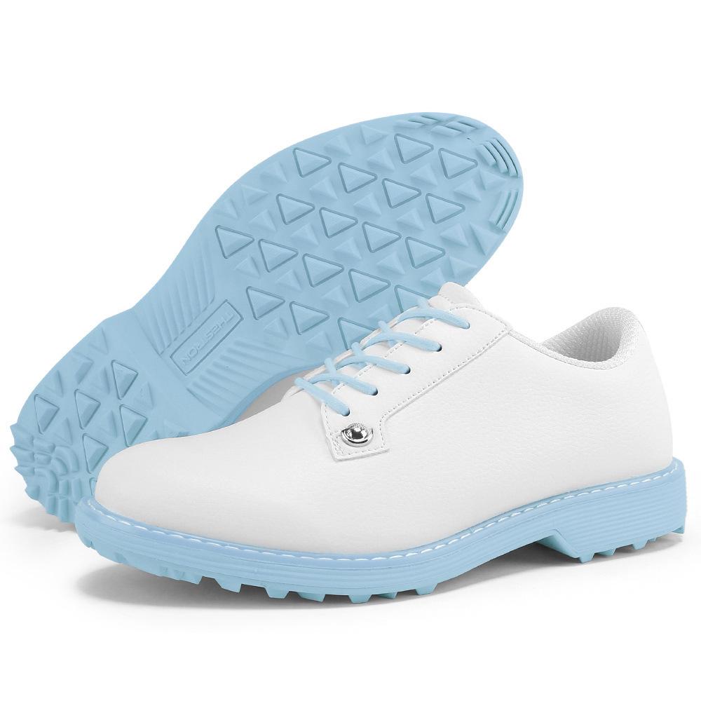 

Women s Large Size Golf Shoes (36-43) - Outdoor Sports Training, White/Gray/Yellow 38 білий/синій