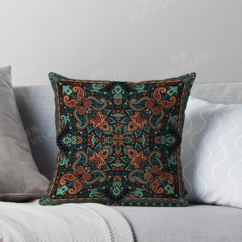 Fall Home Decor Autumn Living Room Throw Pillow Cover Sofa Boho Cushion Cover  Mandala
