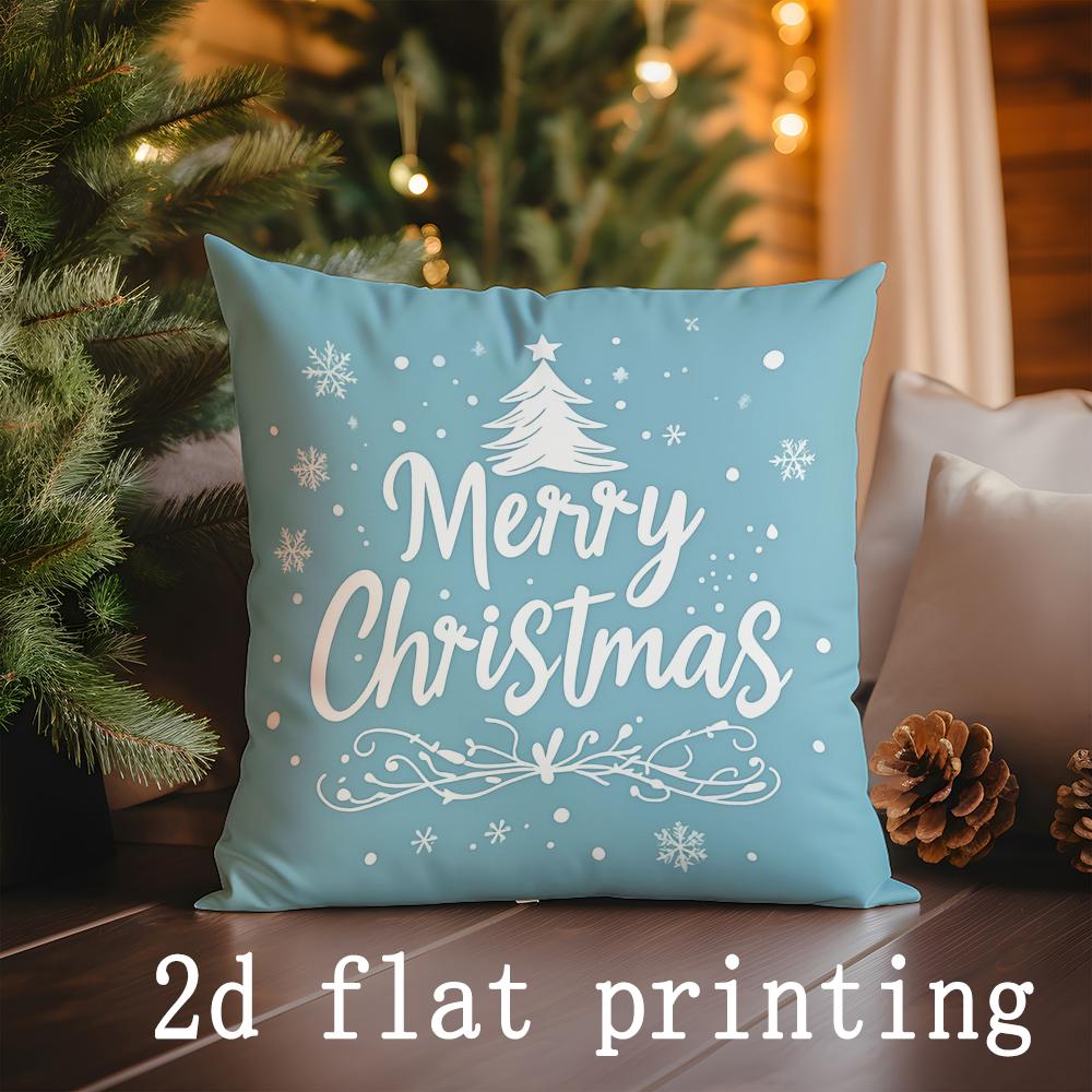 Home Decor Christmas-Themed Cute Pillow Covers For Home Pattern Cushion Cover Suitable For Sofa Bedroom Car Pillow Cover