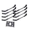 Spark Plug Wire Set 8mm Dia 500Ohmsft Black Stainless Steel Plug 9070CK Replacement for GM LS