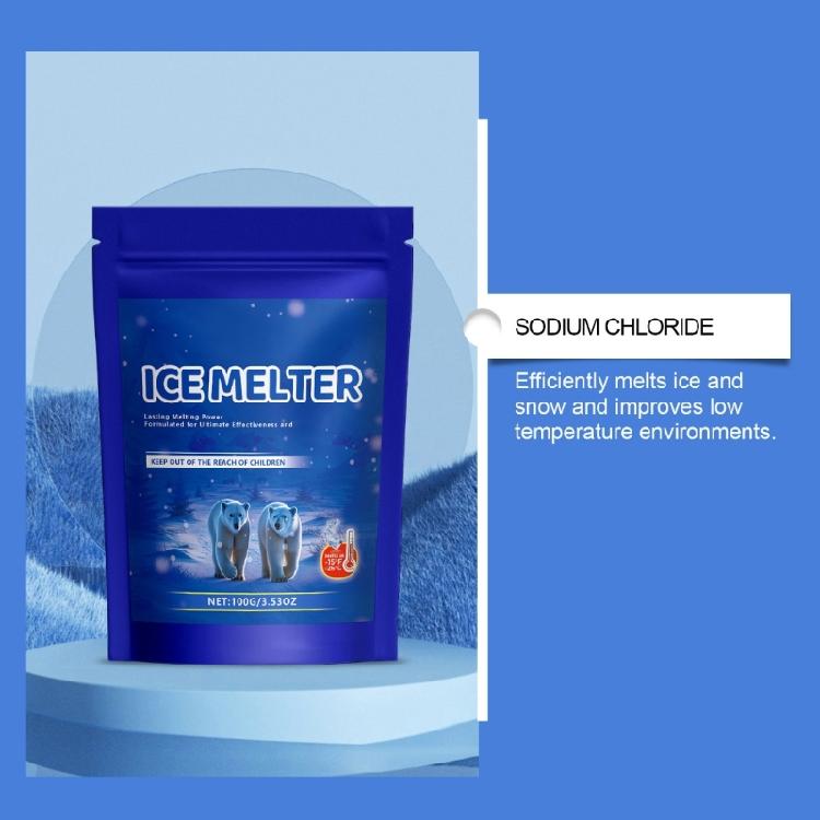 Ice and Snow Melter Sodium Chloride Formulas Fast Acting Ice Melter Melting Ice on Sidewalks,Driveways,and Parking Lots