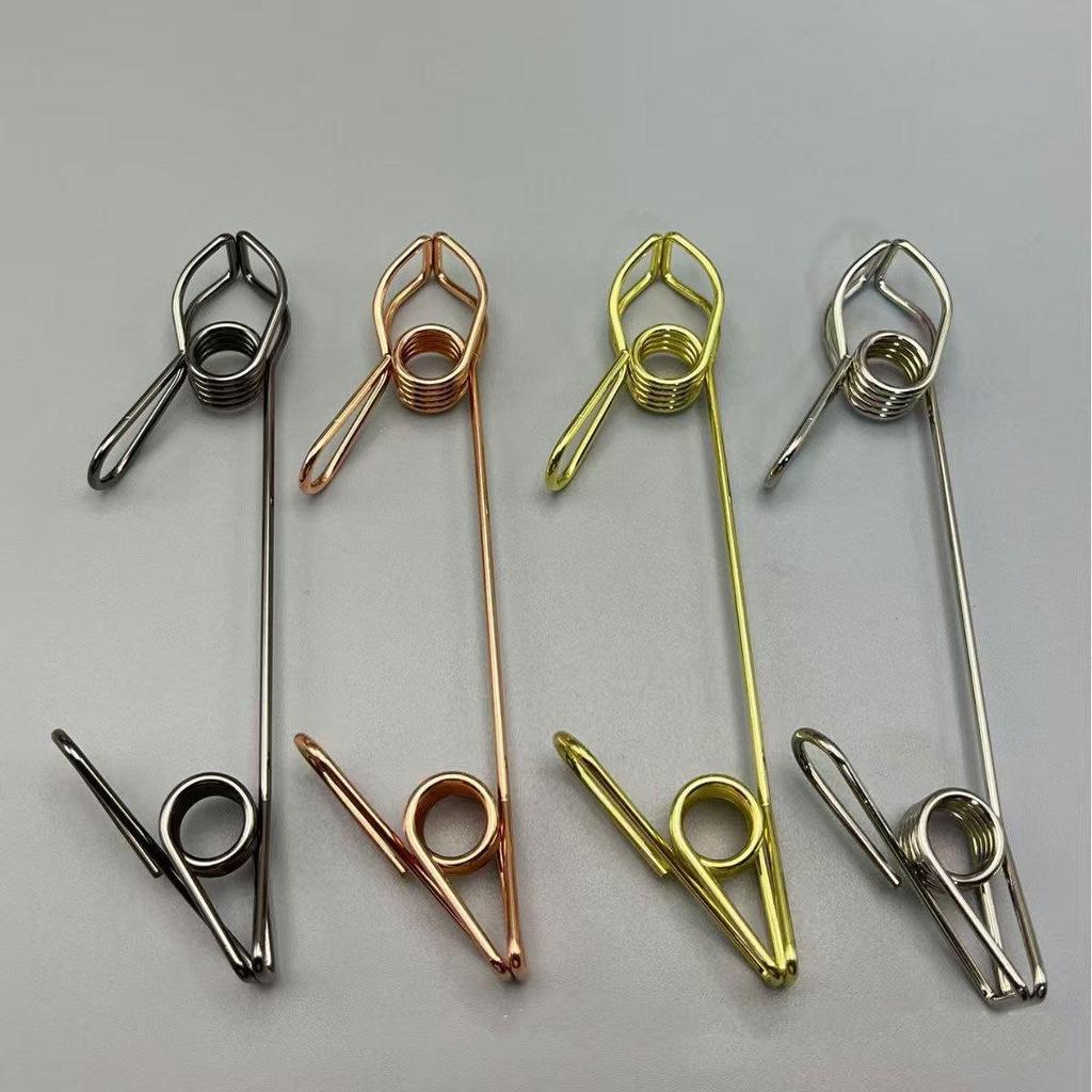 Multi-functional Double-head Metal Clip for Home Document Organization