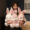 Little Rabbit Plush Doll Three-colored Bow Tie