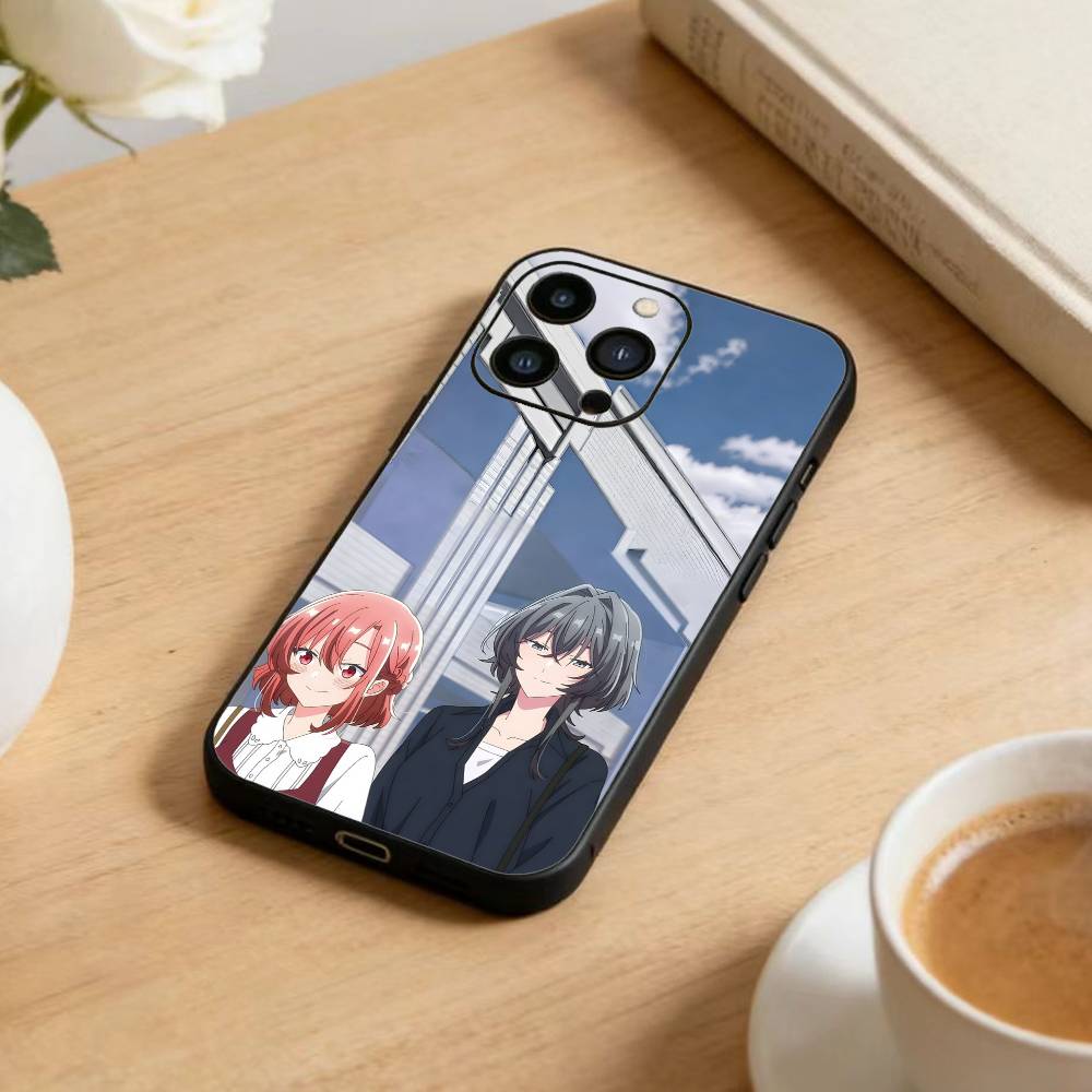 Asanagi Yori and Kino Himari Phone Case For iPhone 17 16 15 14 13 12 Max Plus Silicone Black Cover