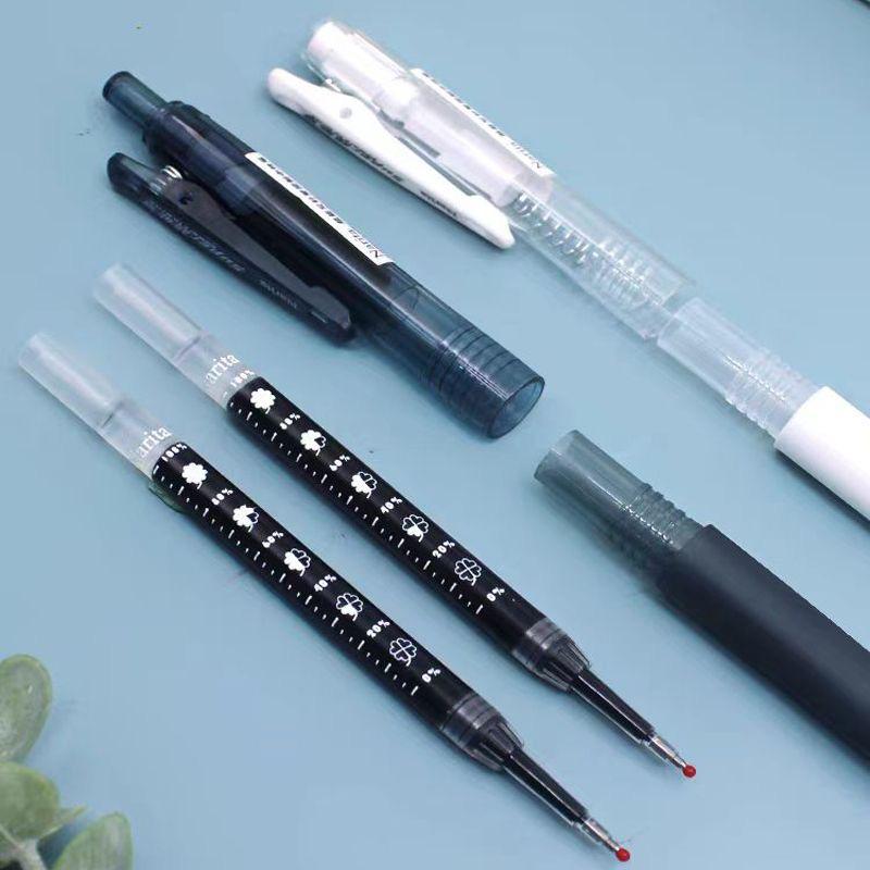 Narita 605S Quick-Dry 0.5mm Ballpoint Pen, Large Capacity, Smooth ST Tip for Exams & Study