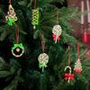 7pcs Christmas Lollipop Ornaments- Rainbow Lollipop Hanging Ornaments-Christmas Candies Ornament for Xmas Tree Party Decoration