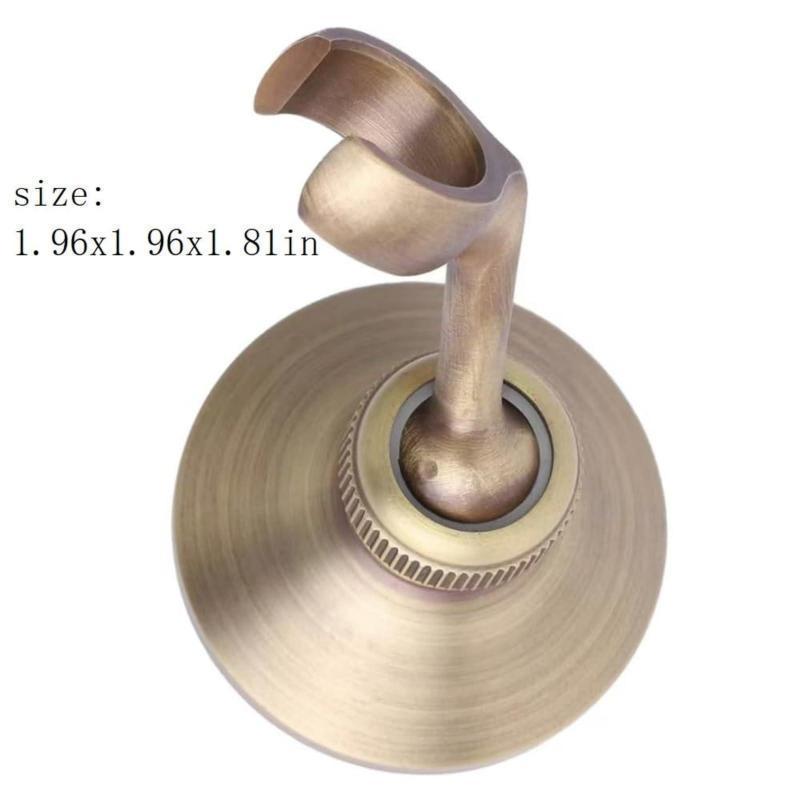 New European Style Home Brass Shower Head Holder Adjustable Bracket With Wall Mount And Connector Ideal For Bathroom Fixtures