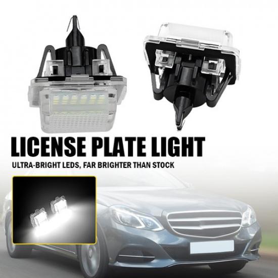 License Tag Plate LED Light Rear 6000k For Mercedes Benz C-Class W204 2008-2012