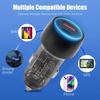 48W Car Charger Vehicle Fast Charging Power Adapter Accessories USB Type-C Super Fast Charging Transparent Black Car Charger