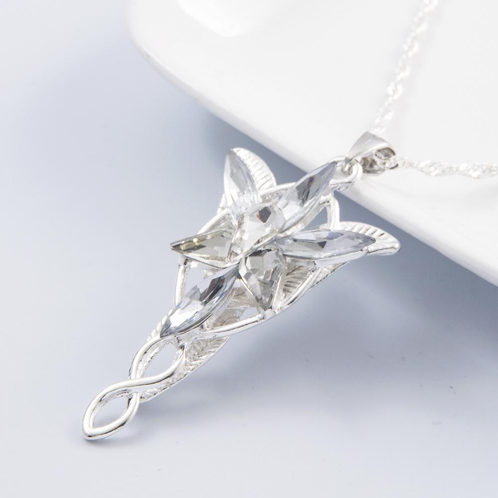 Movie Necklace Elf Princess Yavin Twilight Star Crystal Pendant Women's Necklace Jewelry Gift
