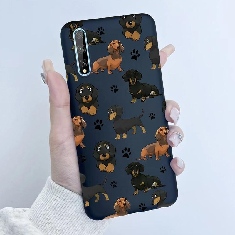 For Huawei Y8p Phone Case Flower Girl Design Soft Silicone TPU Back Housing for Huawei P Smart S Y 8p HuaweiY8p AQM-LX1 Covers