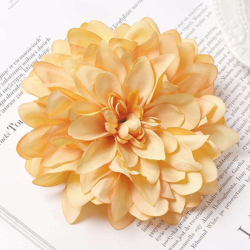 3Pcs Artificial Snowy Flower 11cm Silk Flower Head Home Decoration Wedding Decor DIY Bridal Chest Flower Party Accessories