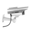 Fake Surveillance Camera Solar Powered Simulation Monitor with LED Flashing Light for Home Business Office