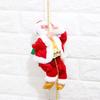 Chimney Santa Claus Climbing Ladder Climb Rop Santa Plush Toy Climbing Santa Claus Doll  Party