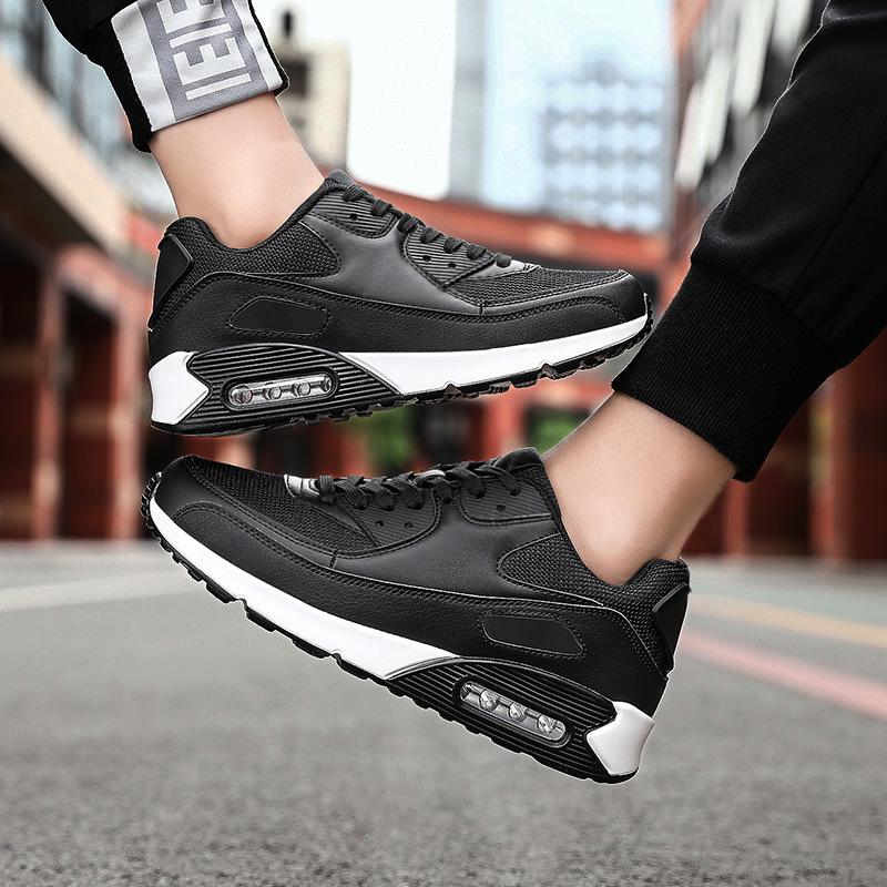 22 New Large Size Couple Mesh Lightweight Running Shoes Air Cushion Shoes Breathable Casual Sports Shoes