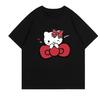 2026 HelloKitty Sanrio Printed Cotton TShirt  Summer Cartoon Design  Childrens Roundneck Fashion LooseFitting Casual Wear
