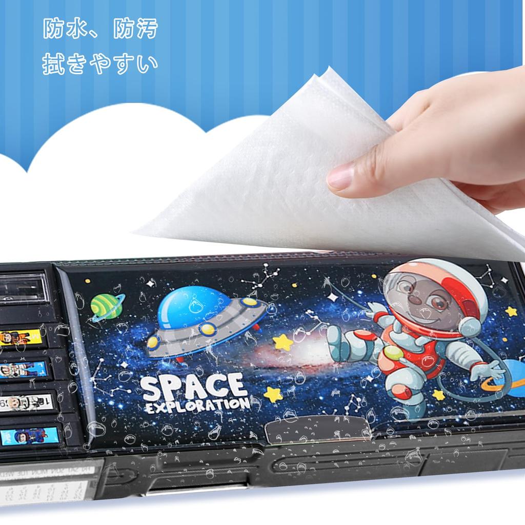 Lilybeauty Blyant Blyantveske for Jenter i Barneskolen og Inkluderer Blyant Søt Skrivesaker Etui, Multifunksjonell Gutter, Dobbeltsidig Åpning,