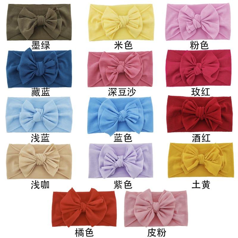 New Baby Products Baby Bow Rimless Headscarf Children's Tie Headband Babyturban