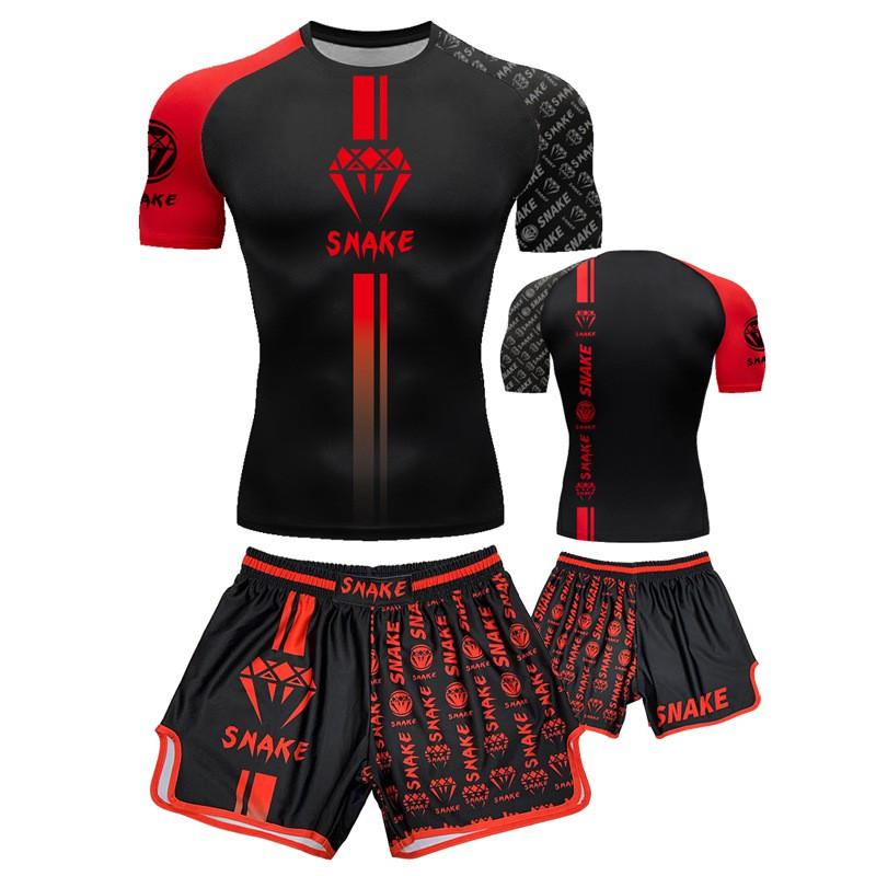 Men Quick Dry Breathable Cycling Jersey Set Short Sleeve Training Suit Gym Workout Riding