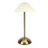 Pleated Table Lamp Touch Control 3 Colors Stepless Dimming USB Rechargeable Retro Cordless LED Nightstand Lamp for Bedside Living Room