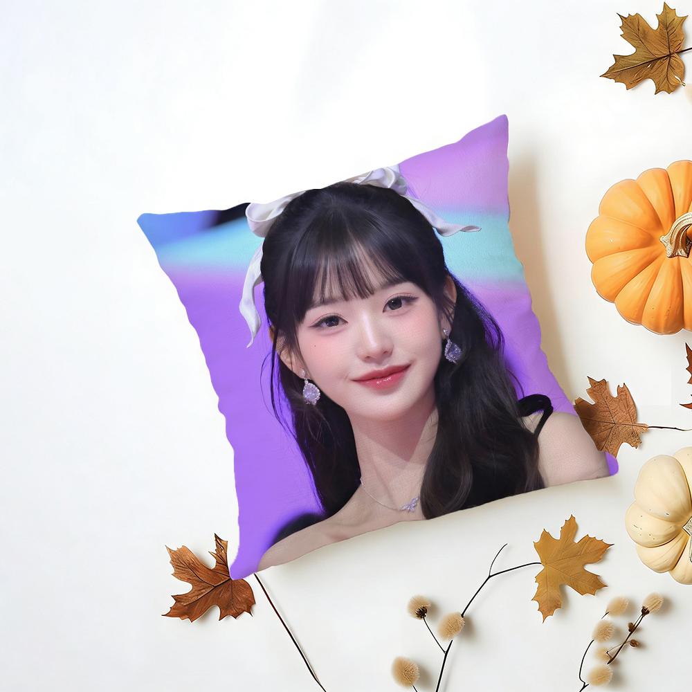 Idol Lovely J-Jang Won-Young Cushion Cover Washable Linen Pillowcase Soft For Daily Sofa Bed Home Room Decor