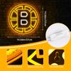 Ice Hockey Neon Sign,Bruins Hockey Team Logo Light,Hockey LED Sign,Sports Neon Lights for Wall Decor