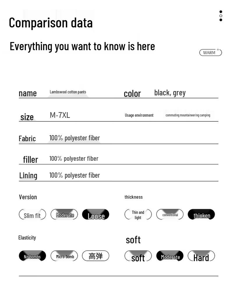 PLAYBOY Men's Plush Lined Warm Straight Leg Cotton Pants