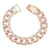 European and American Hip-hop Cuban Bracelet, Trendy Men's Style Nightclub Couple Bracelet