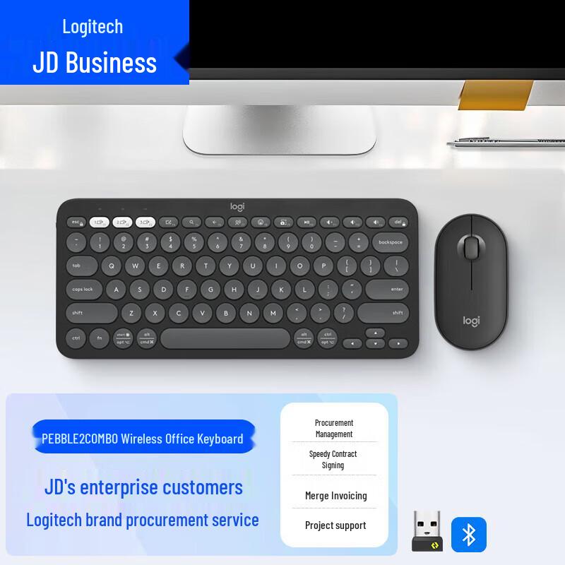 Logitech PEBBLE 2 COMBO Wireless Keyboard and Mouse Set