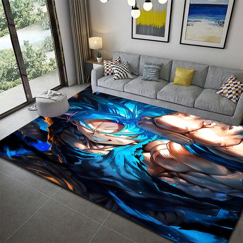 Dragon Ball Anime Pattern Area Rug for Living Roomanime soft washable cartoon floor carpet