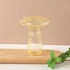 Transparent Jelly Color Mushroom Glass Vase Aromatherapy Bottle Home Small Vase Hydroponic Flower Pot Simple Table Decoration