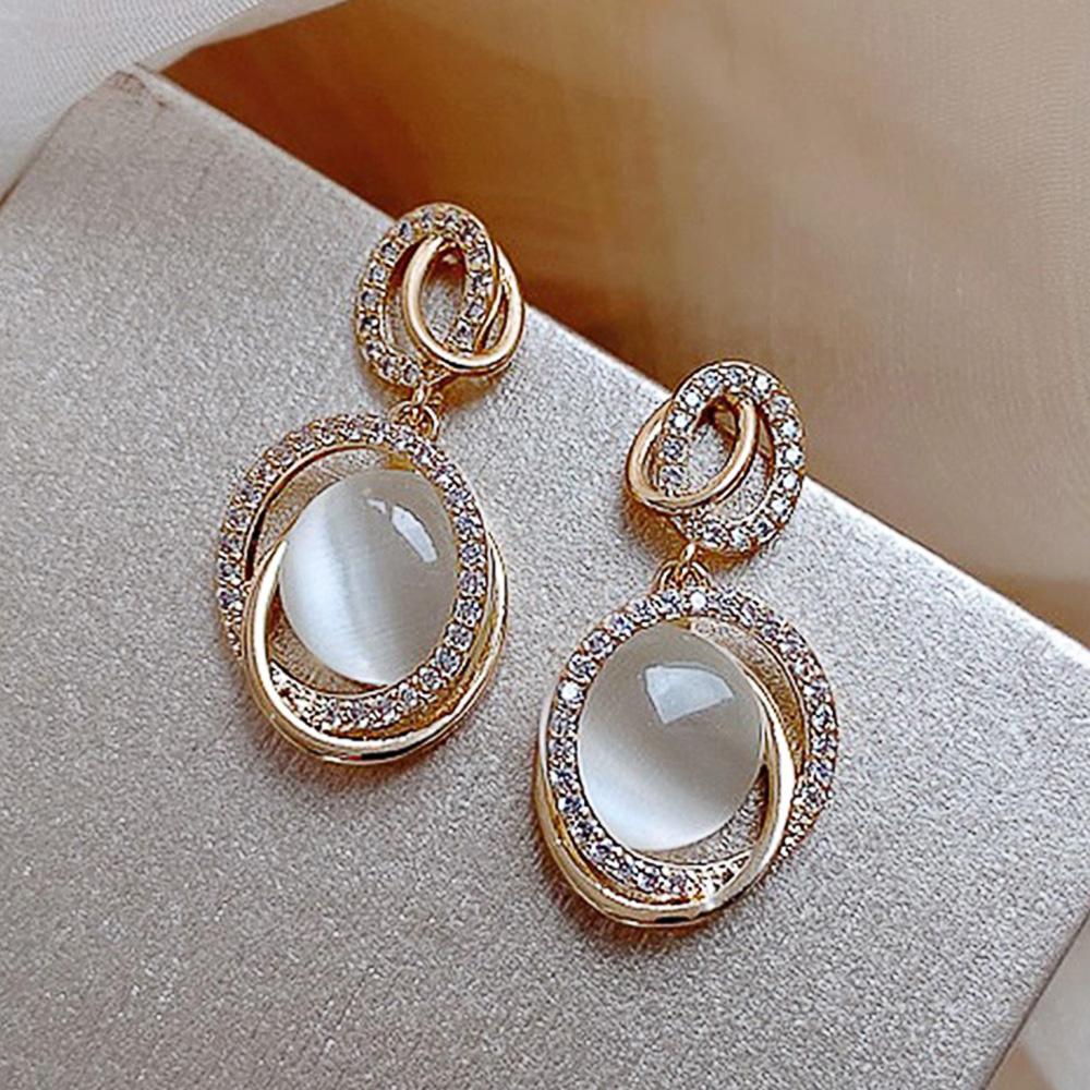 

BELLA BOX 2022, модные женские серьги в корейском стиле с имитацией опала, нежная повседневная одежда для девочек, висячие серьги, ювелирные изделия