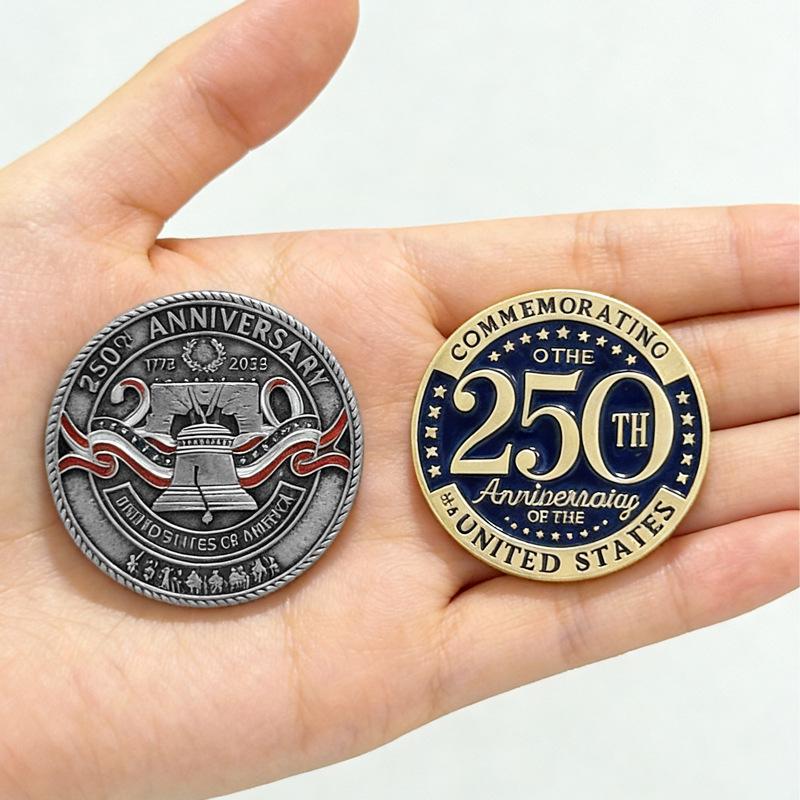 American Independence 250th Anniversary Flag Brooch - Creative National Emblem