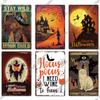 Putuo Decor Halloween Vintage Tin Signs Plaque Metal Plate Retro Poster Wall Art Decoration for Home Bar Living Room Door Yard