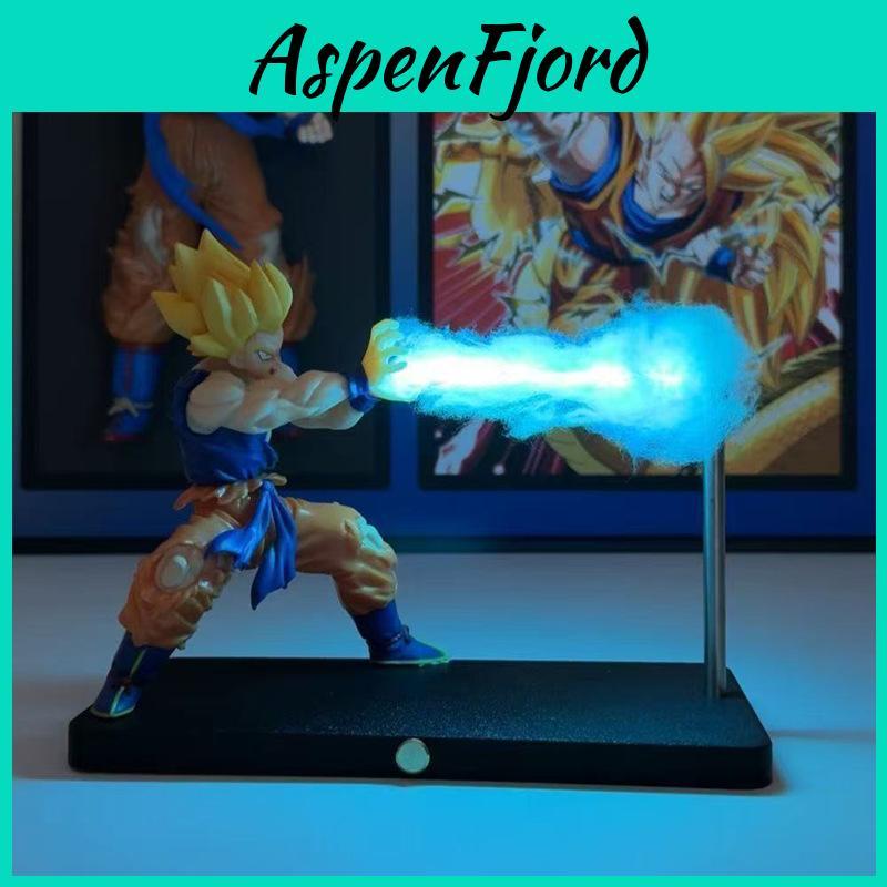Lampada da Notte Goku Genkidama di Dragon Ball Z con Design Magnetico per Fan degli Anime