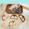 Vintage Half Moon Hollow Design Acetate Hair Clip For Elegant Updos And Styles