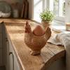 Chicken Shape Ceramic Egg Cup Cartoon 3D Chick Egg Cup Cute Boiled Egg Stand  Tabletop Display
