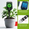 Bluetooth 8 in 1 Soil Tester Soil Meter pH EC Salt Fertility Moisture Air Humidity Temperature Light Intensity Meter App Control