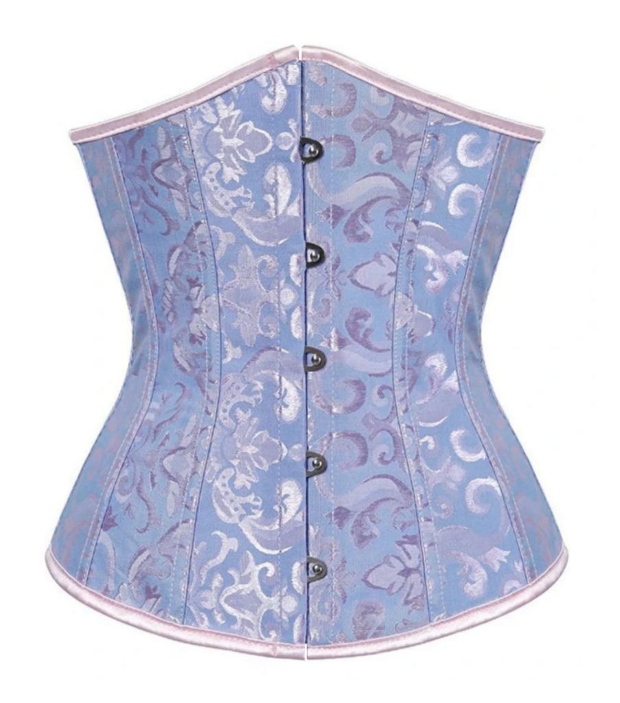 Jacquard  Corset Underbust Top Plus Size Satin Waist Cincher Sexy Gothic Workout Corsets Lingerie Women