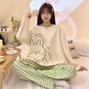 Pajamas Women's Spring and Fall Models of  Long-Sleeved Pajamas Homewear Set of Girls Students Casual Pajamas Homewear