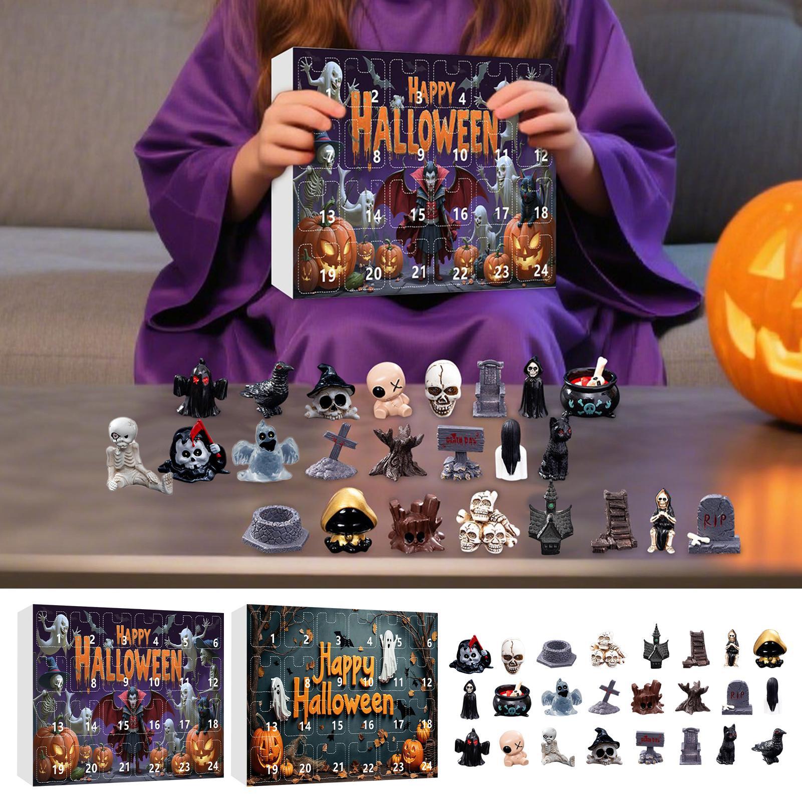 

Countdown Calendar Holiday-Themed Toys Festive Horror Game Toy For Girls Home Playtime Collectors Boys Children Teen Children B