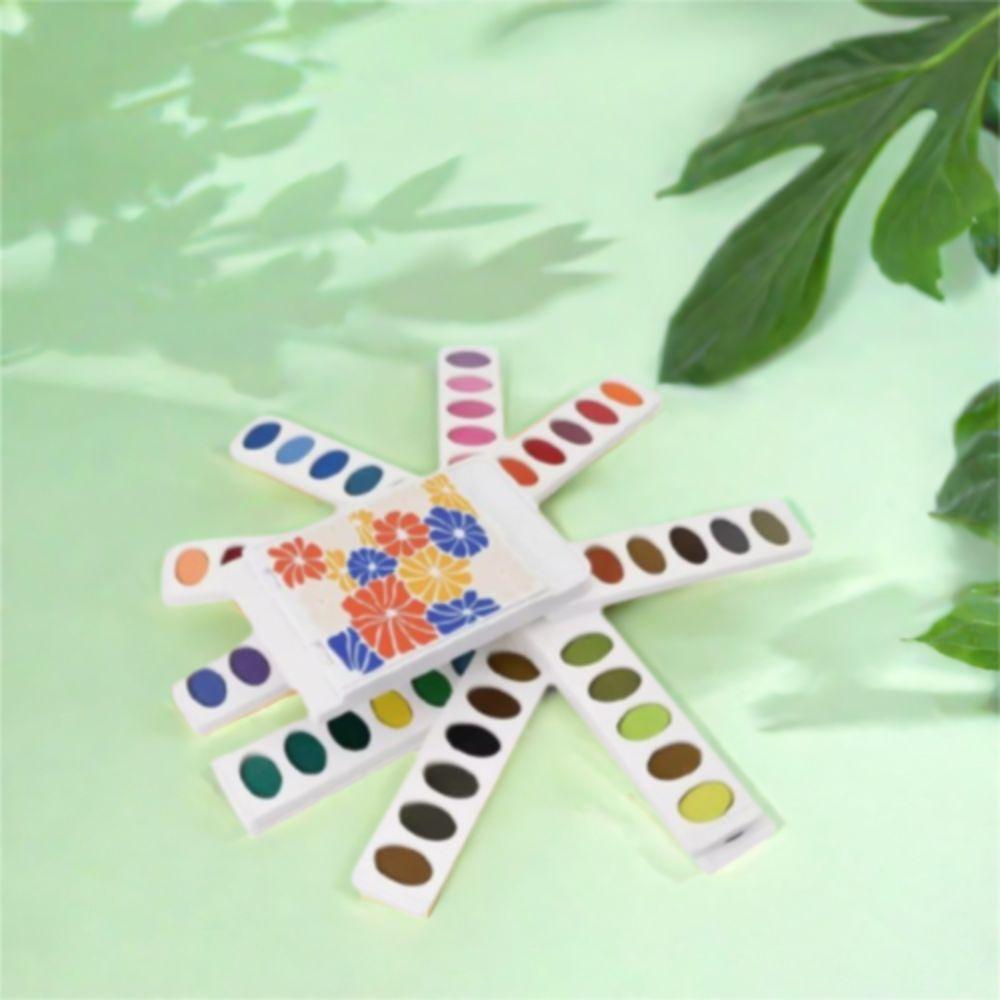 Portable Multi-color Paint Box Washable Oil Painting Box Watercolor Paint Box  Art Painting