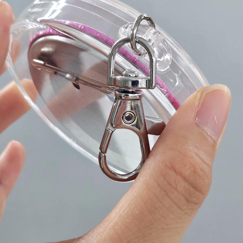 Making a Circular Transparent Pin Badge Storage Case Keyring 58mm