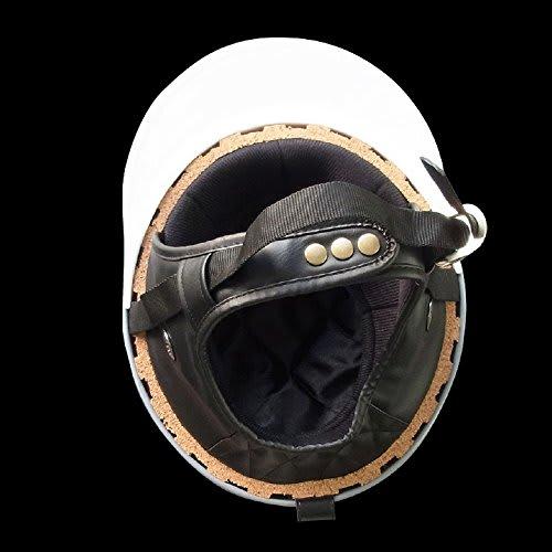Bike Parts Center Helmet Half Cork Half Three Button Black Lame Free Size (Head Circumference 57cm~less Than 60cm) 701002